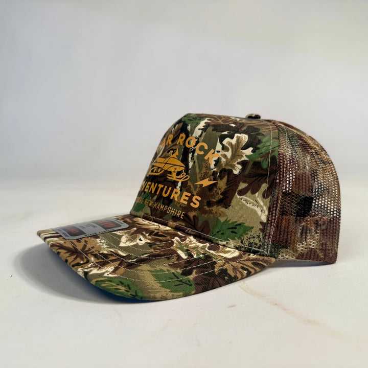 Bear Rock Pittsburg Yellow Camo Trucker Hat