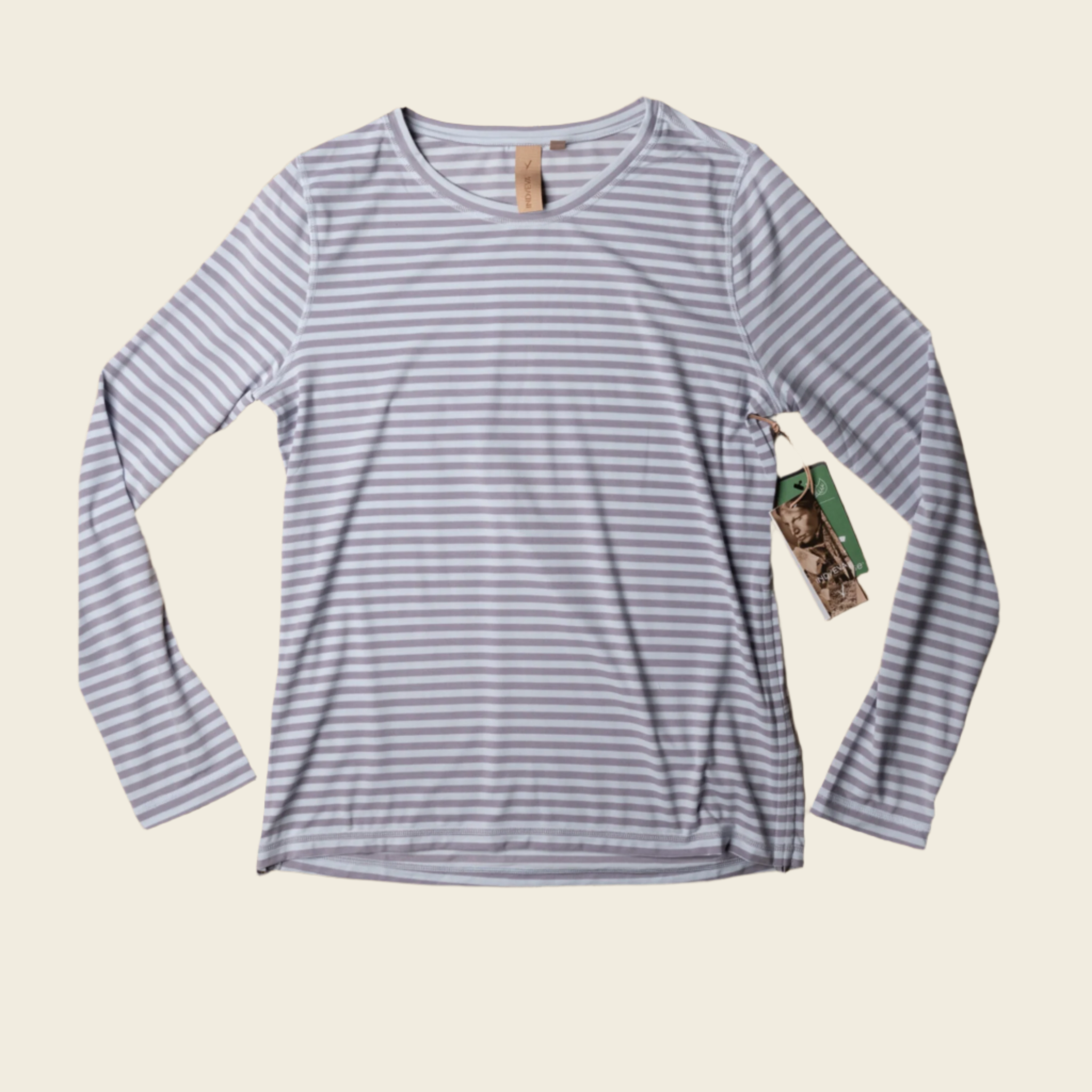 【BAON】[unisex] Rokko Mix Stripe Knit Long Sleeve Tee Women's Long Sleeve Shirts + Tops – Bear Rock