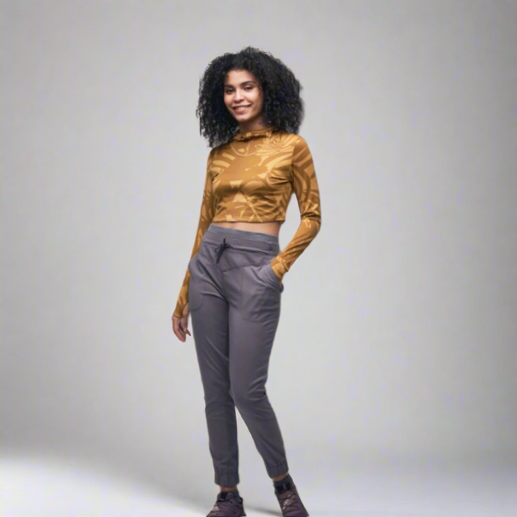 Indyeva Sendero Hoodie in Bronze Botanical Print