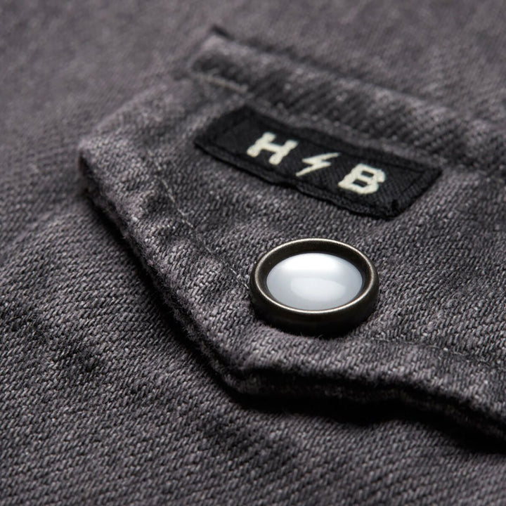 Howler Brothers Dust Up Denim Snapshirt | Jovi Grey Wash