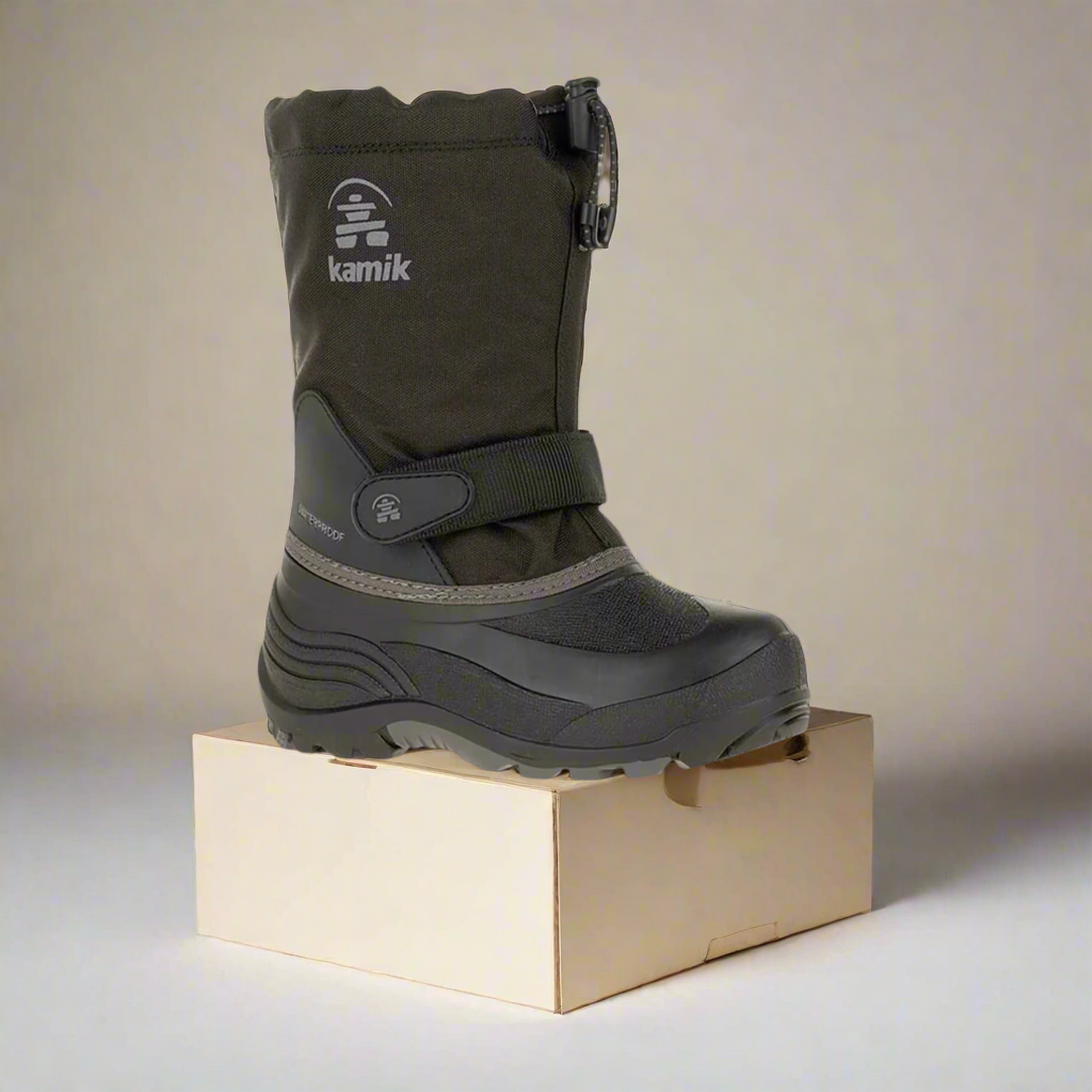 Kamik Kid's Rocket Boots Black Charcoal