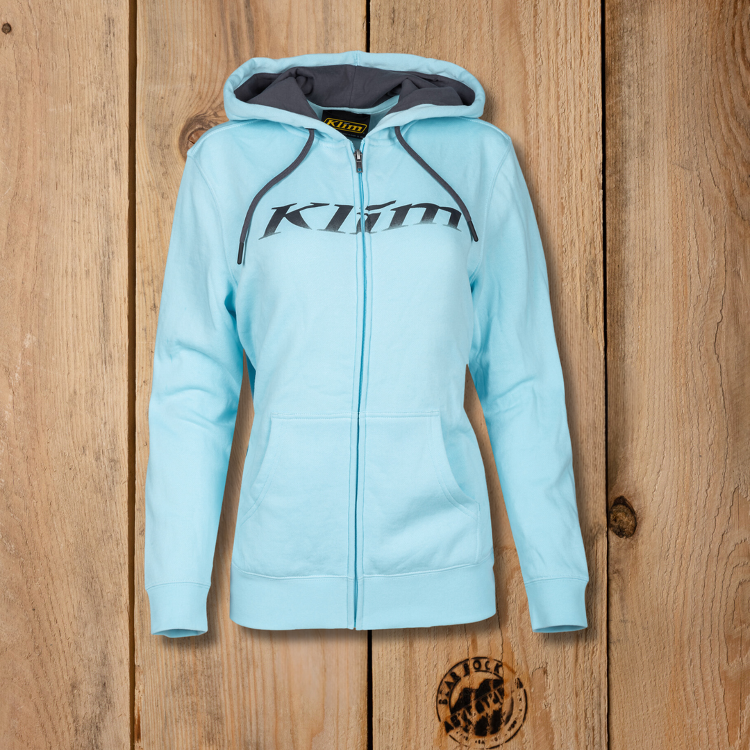 Klim Dusk Zip Up Hoodie Crystal Blue Asphalt