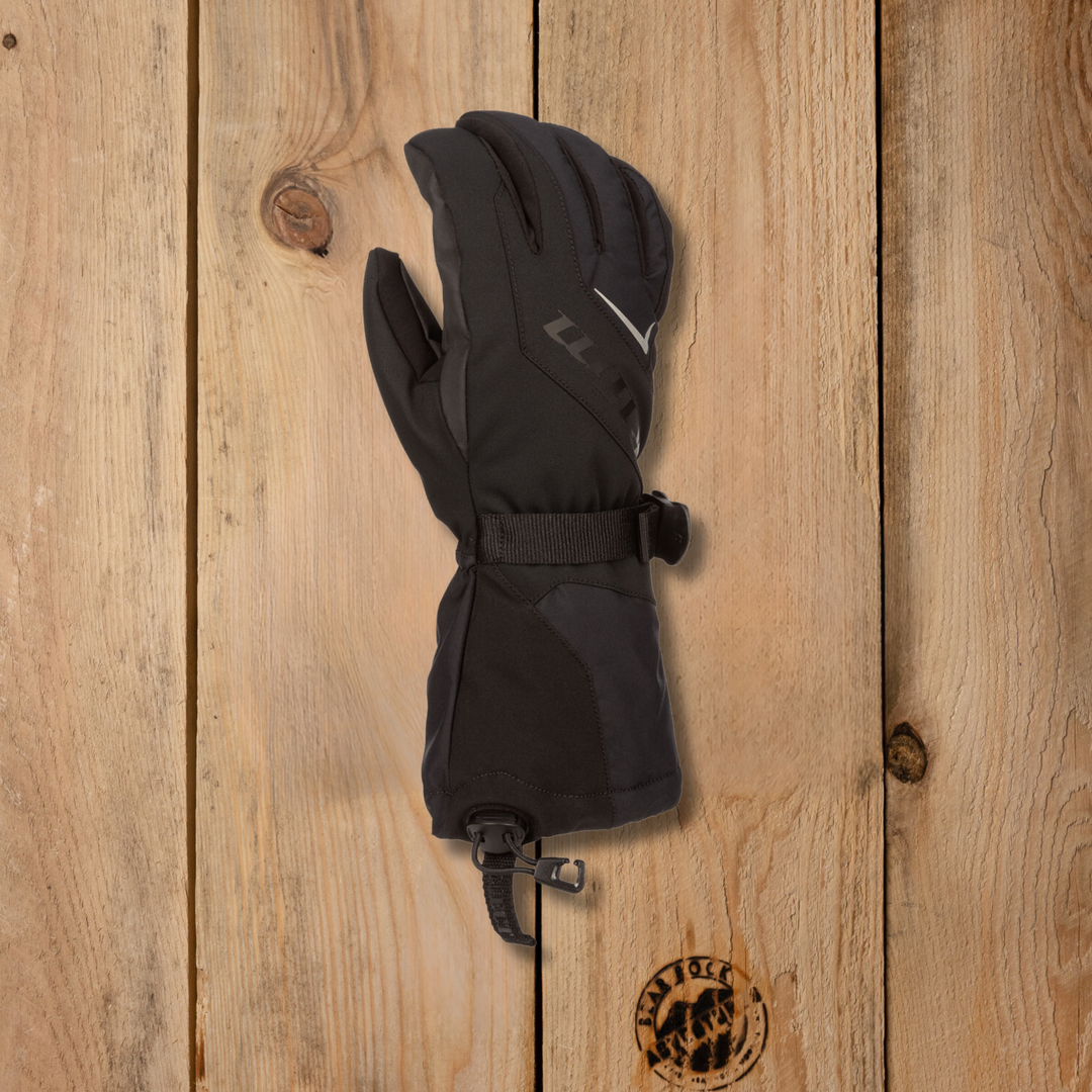 Klim Ember Gauntlet Gloves Black Black