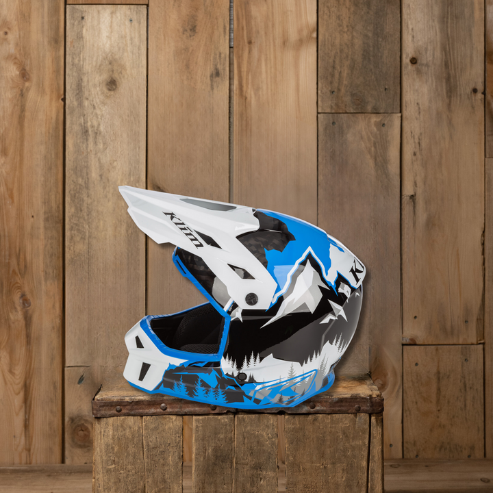 Klim F3 Carbon Helmet 2024 DNA Electric Blue