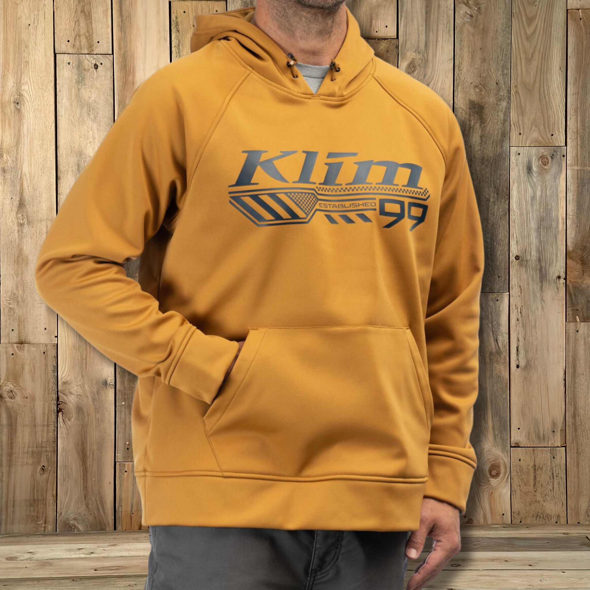 Klim Foundation Pullover Hoodie Golden Brown Dress Blues