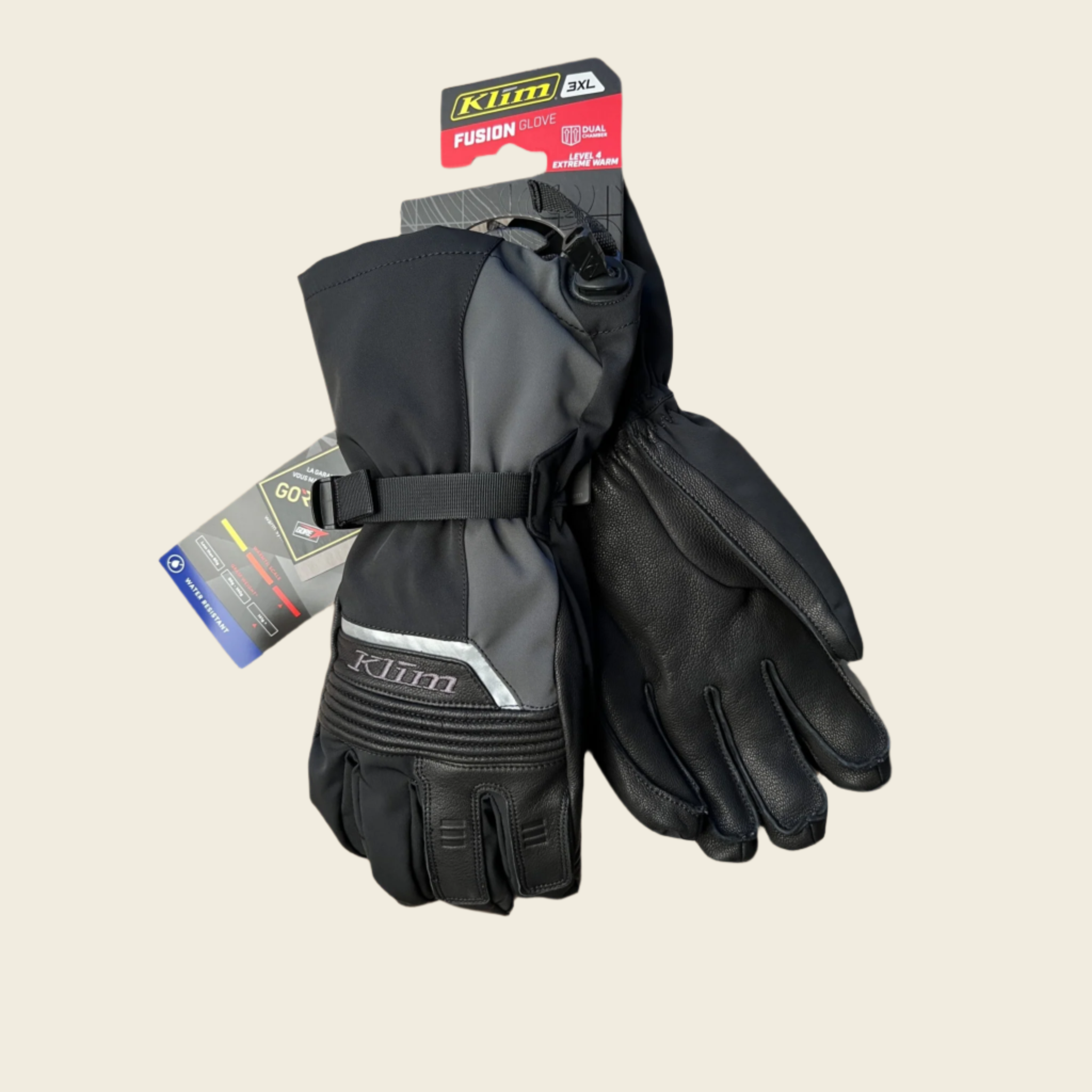 Klim Fusion Glove Asphalt Black