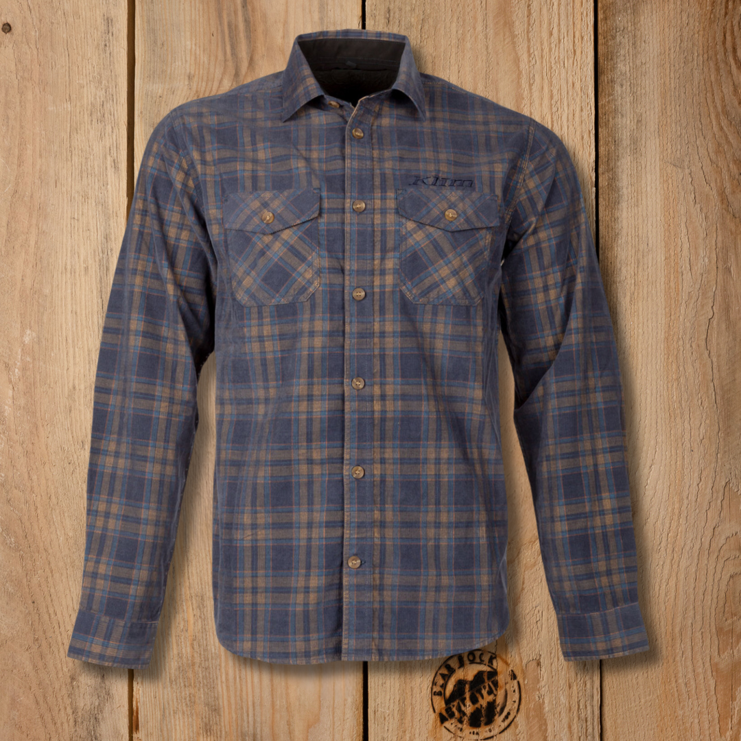 Klim Garns Cord Shirt Asphalt