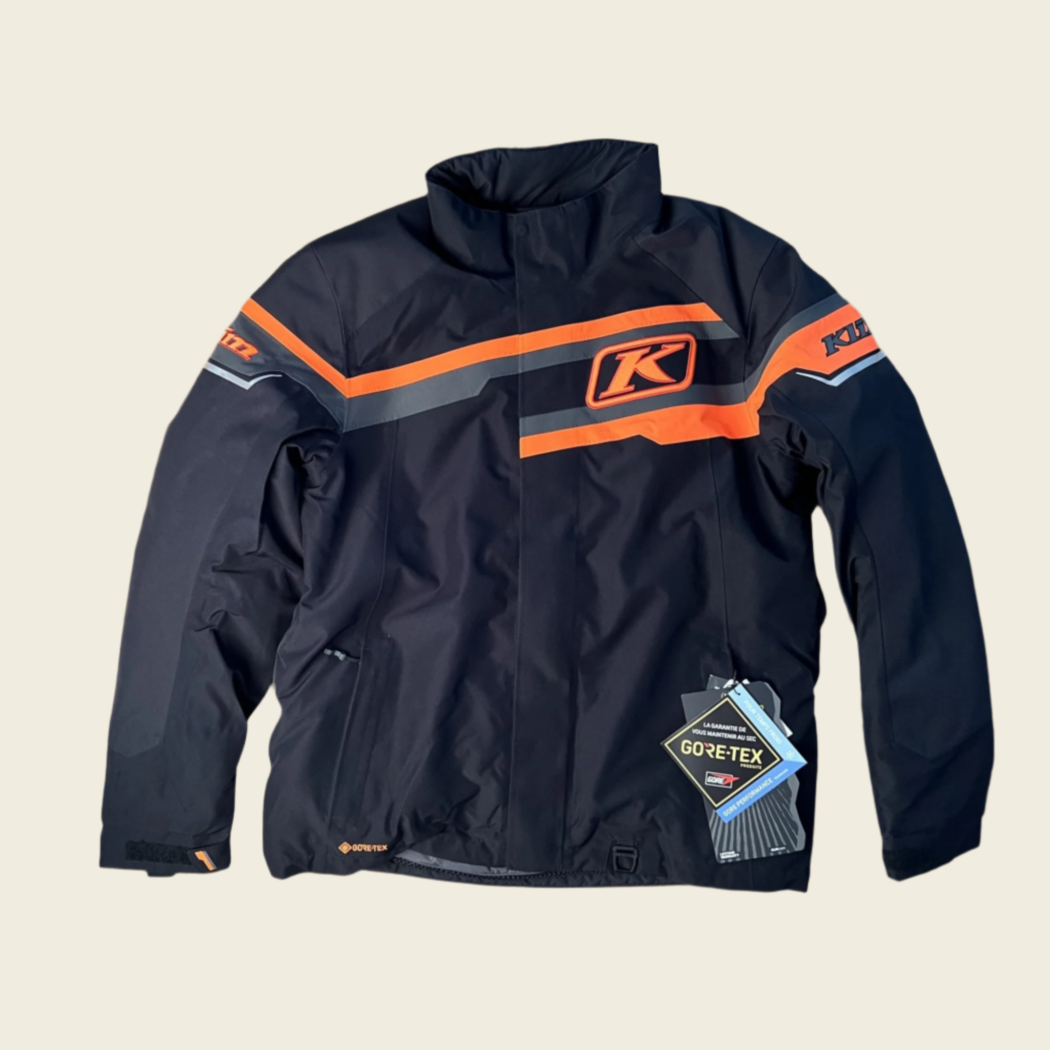 Klim Klimate Jacket Black Strike Orange