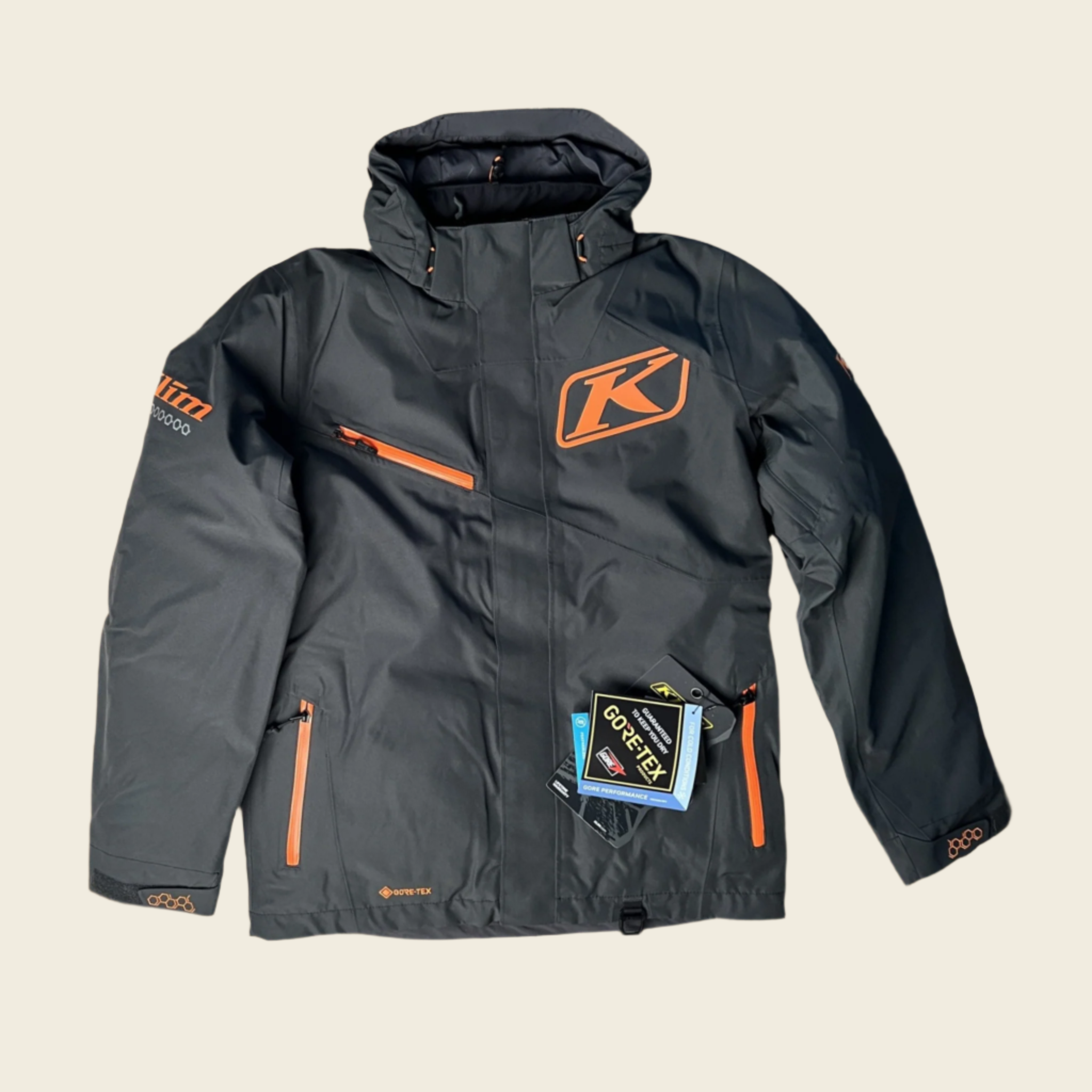 Klim Kompound Jacket in Asphalt Strike Orange