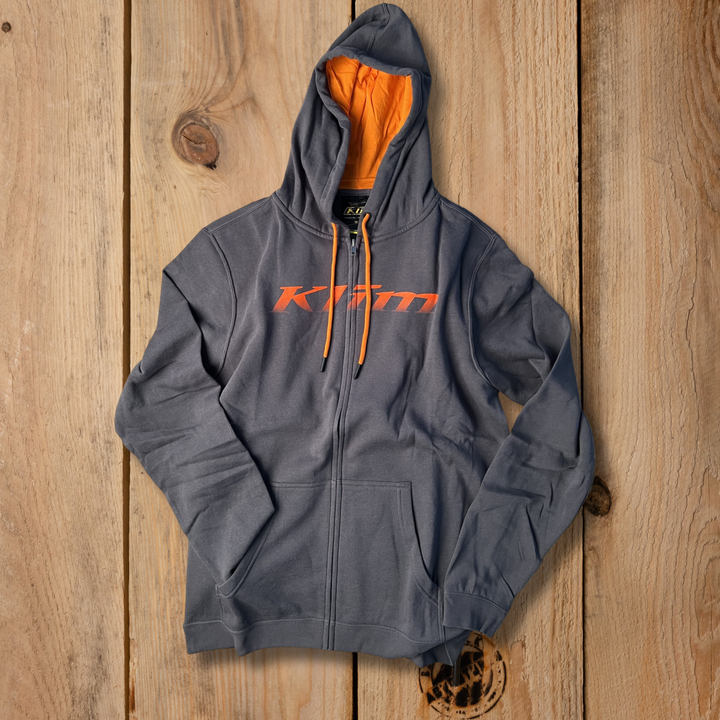 Klim Shadow Zip Up Hoodie Asphalt Strike Orange