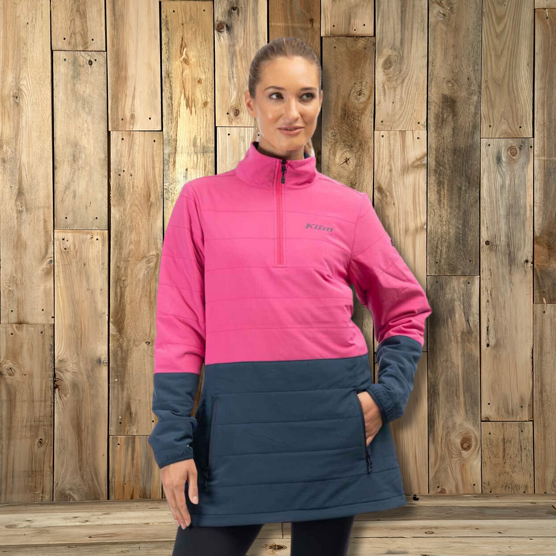 Klim Soteria Insulated Hoodie Punch Pink Dress Blues
