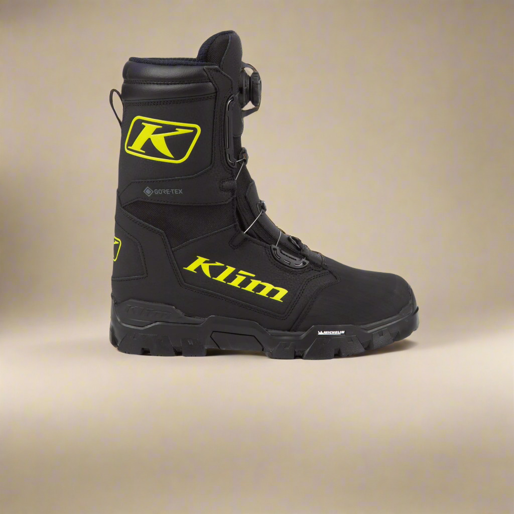 Klim Klutch GTX BOA Snowmobile Boot 2024 - Black / Hi Vis
