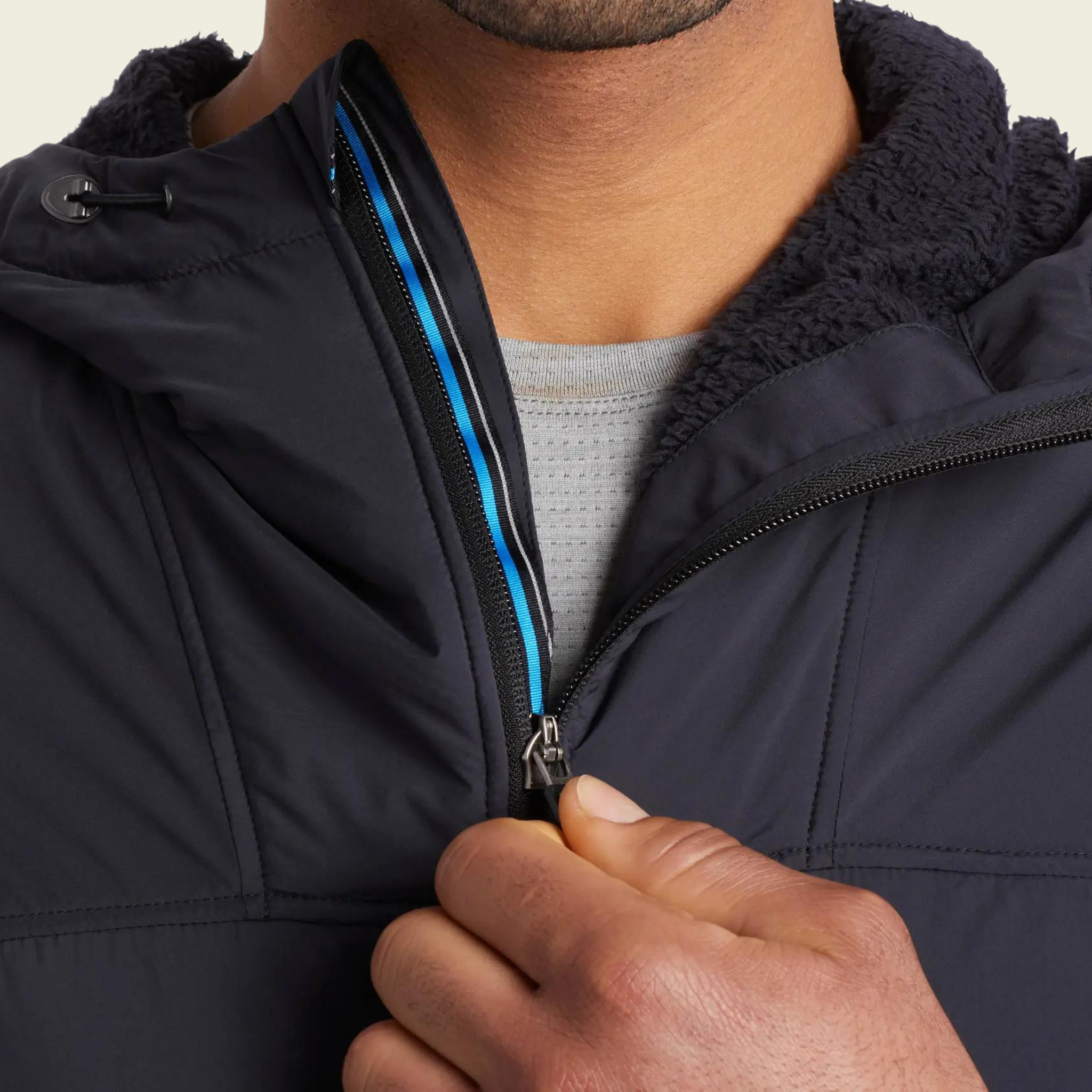 Kuhl The One Hoody | Raven Close Up Zipper