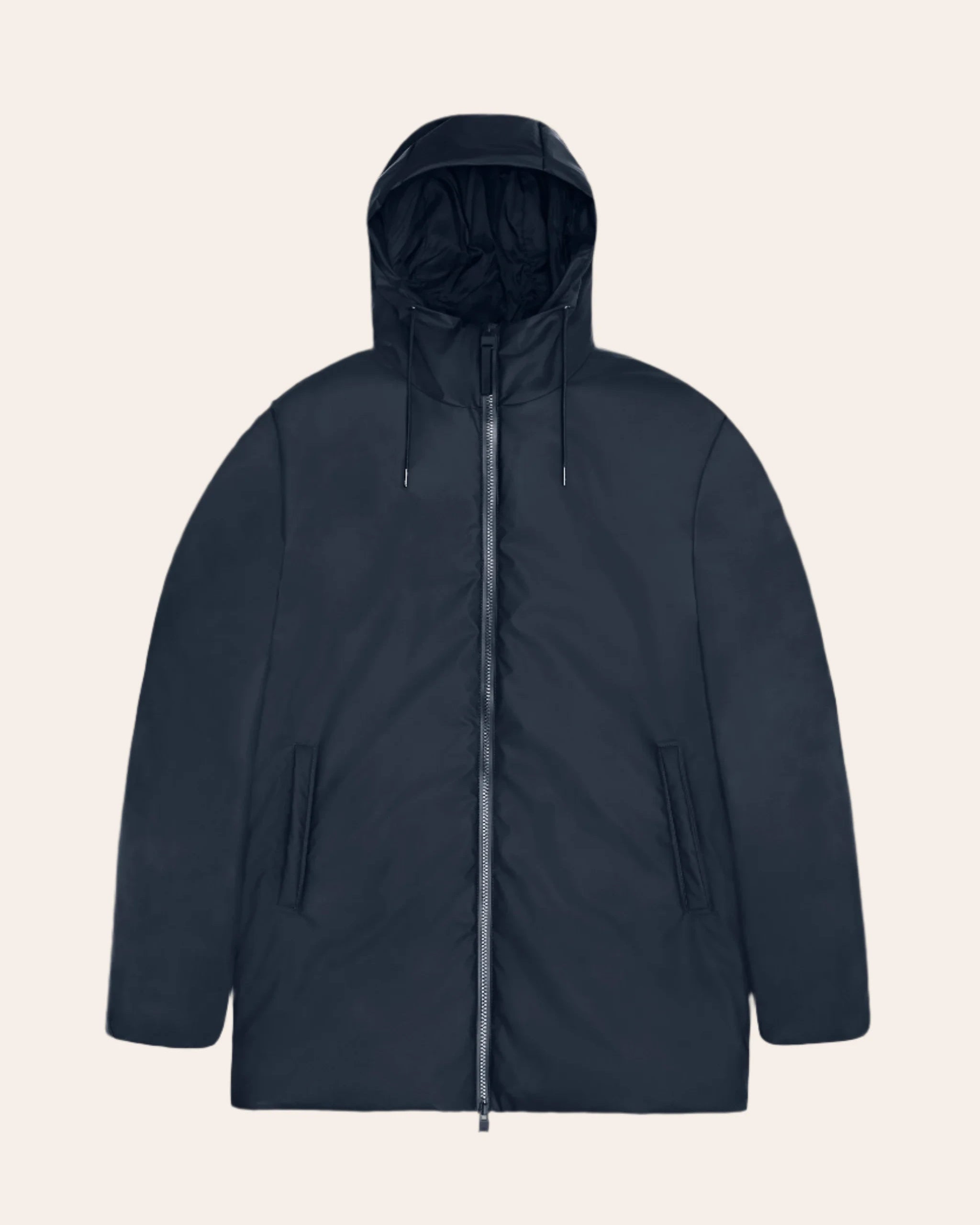Rains Lohja Long Insulated Jacket Navy