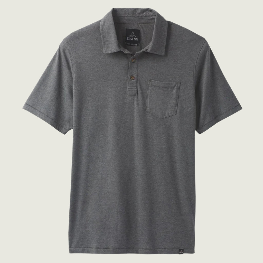 Prana M's Polo | Charcoal Heather