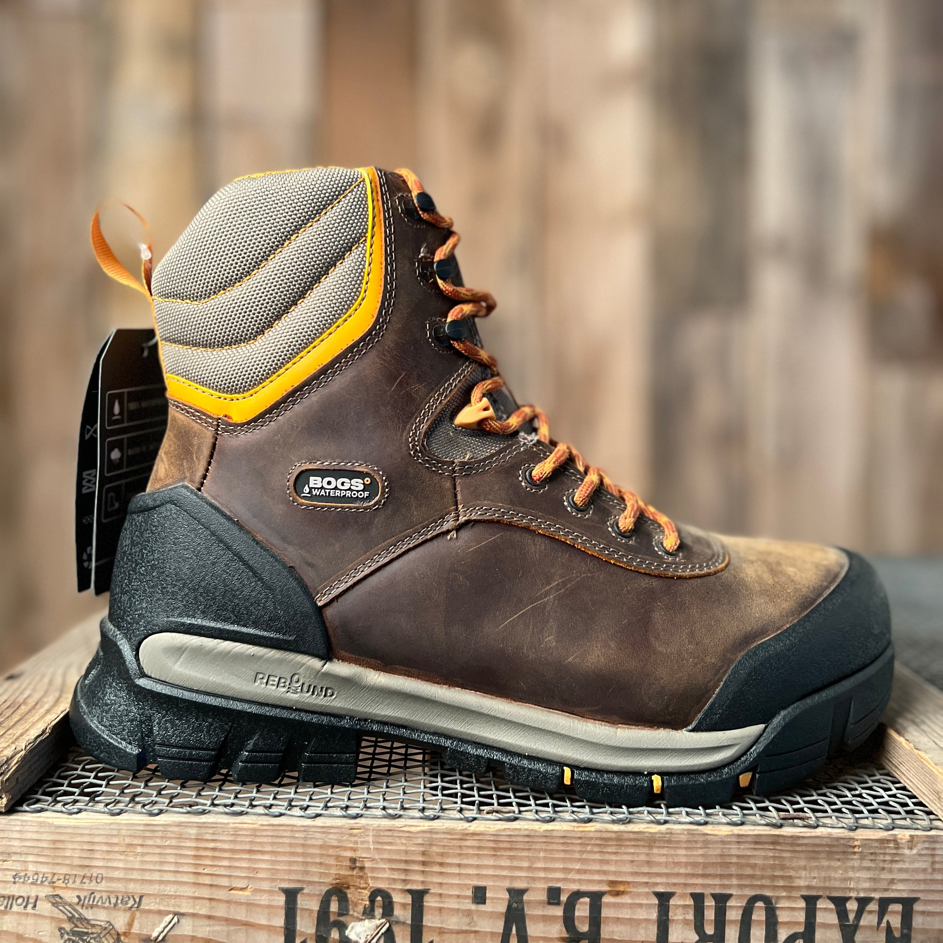 Bogs M's Bedrock 8" CT Brown Multi