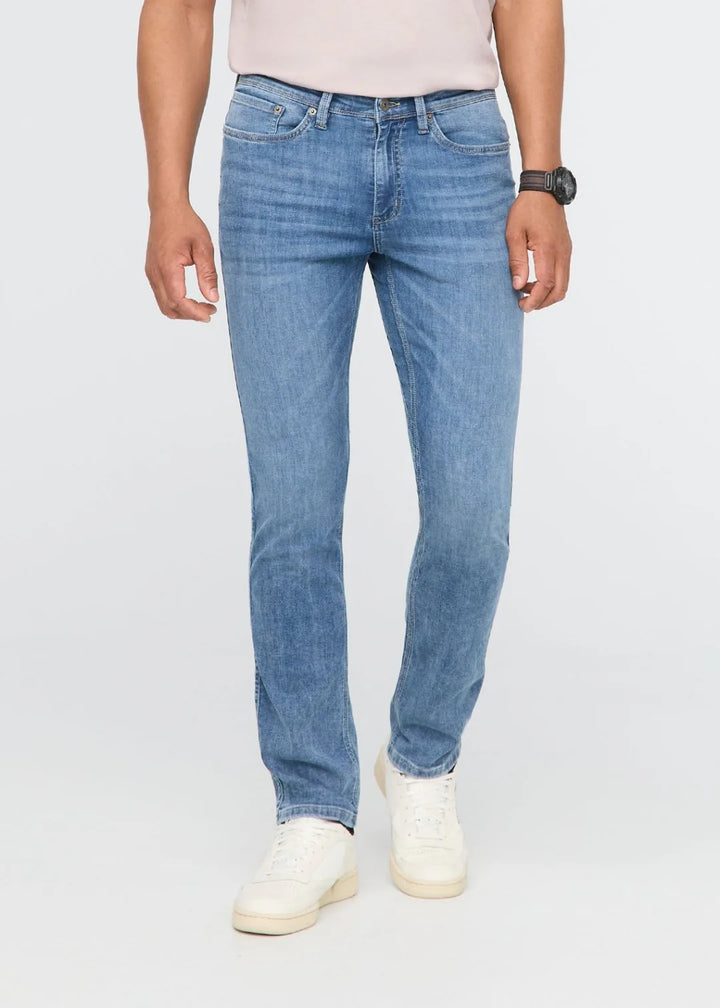 Duer Performance Denim Lite Slim Straight | Slate Indigo