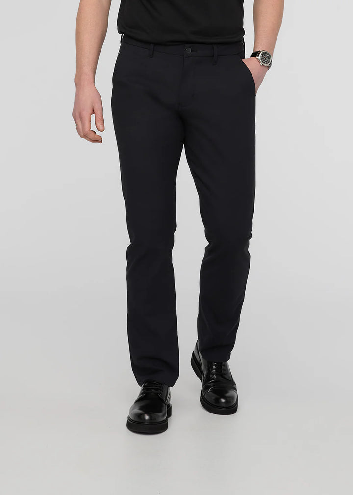 NuStretch Relaxed Taper Trouser | Black
