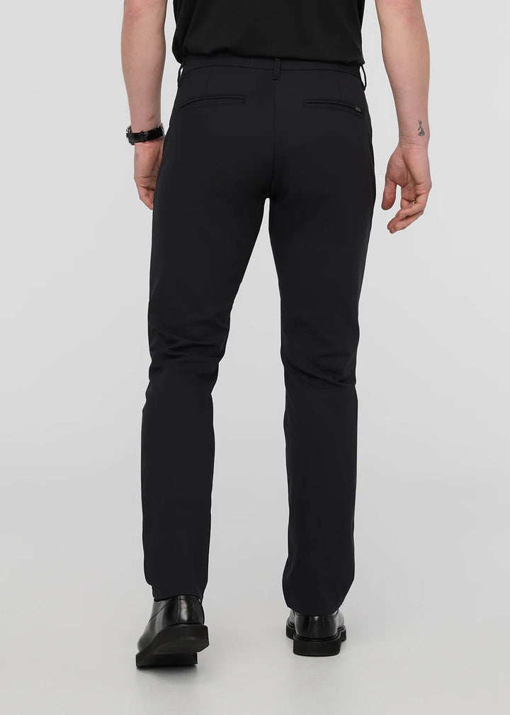 NuStretch Relaxed Taper Trouser | Black