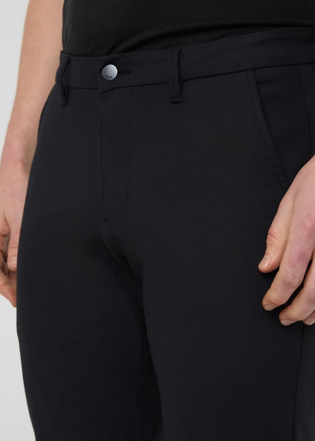 NuStretch Relaxed Taper Trouser | Black