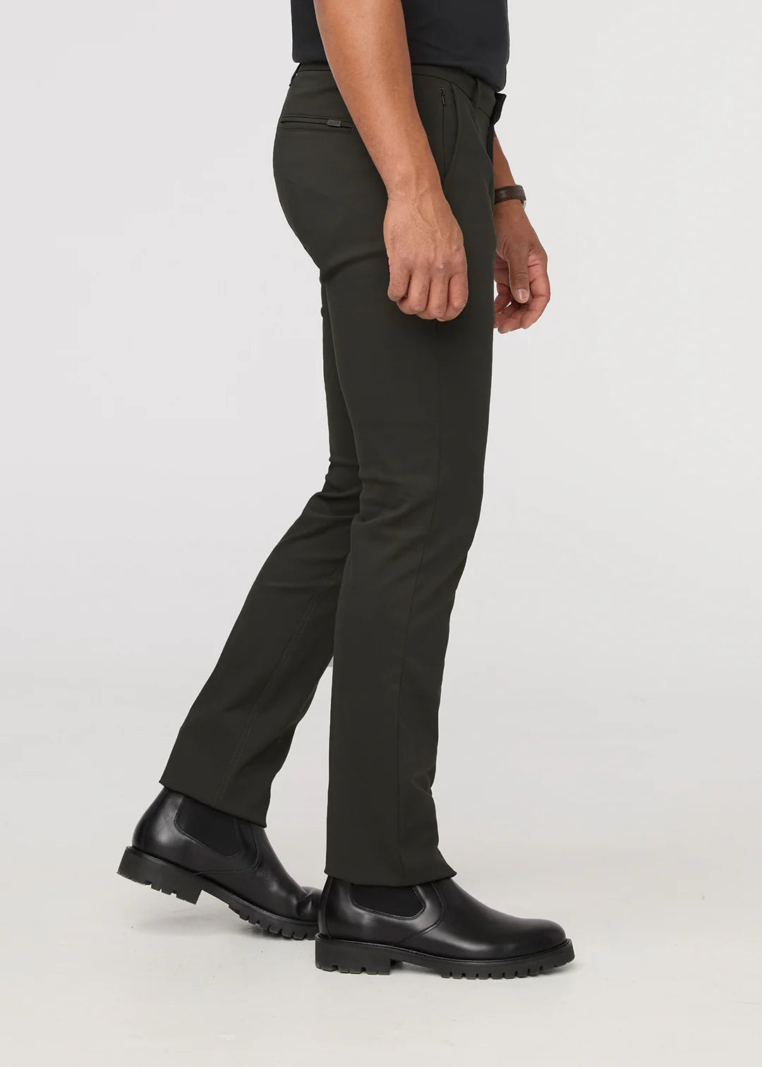 Duer NuStretch Relaxed Taper Trouser | Evergreen