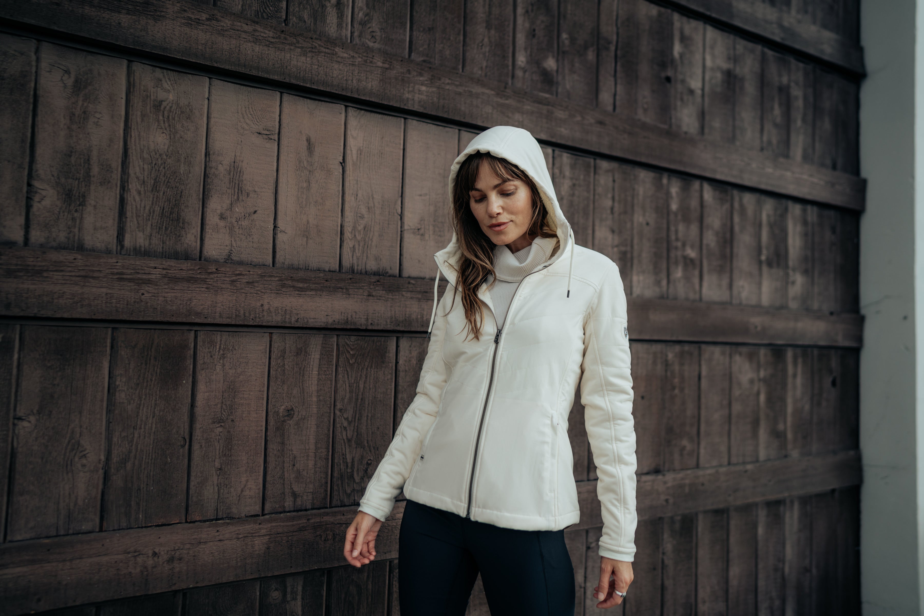 Kuhl Women's Aero Fleece Hoody Ivory 