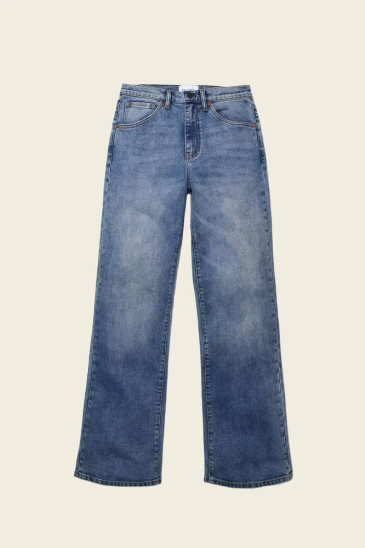DUER Women's Midweight Performance Denim Wide Leg Vintage Blue