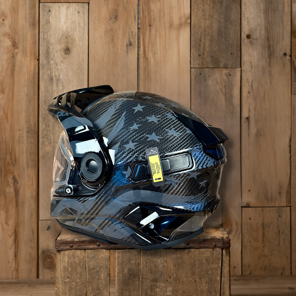Mission Carbon Helmet, back-side view