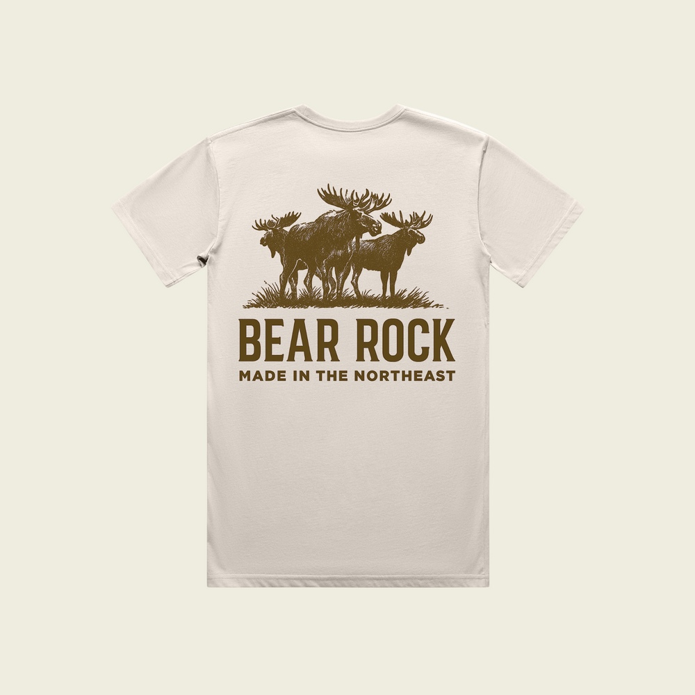 Bear Rock Moose Pack Tee | Bone