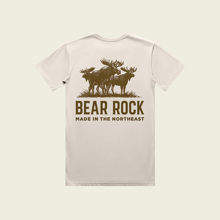 Bear Rock Moose Pack Tee | Bone