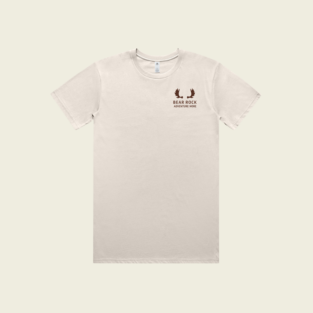 Bear Rock Moose Pack Tee | Bone