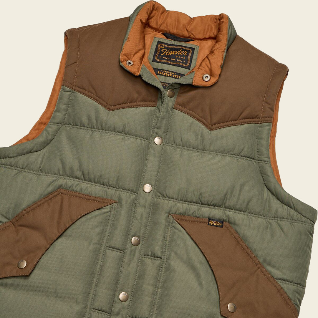 Howler Brothers Rounder Vest | Oregano / Cocoa