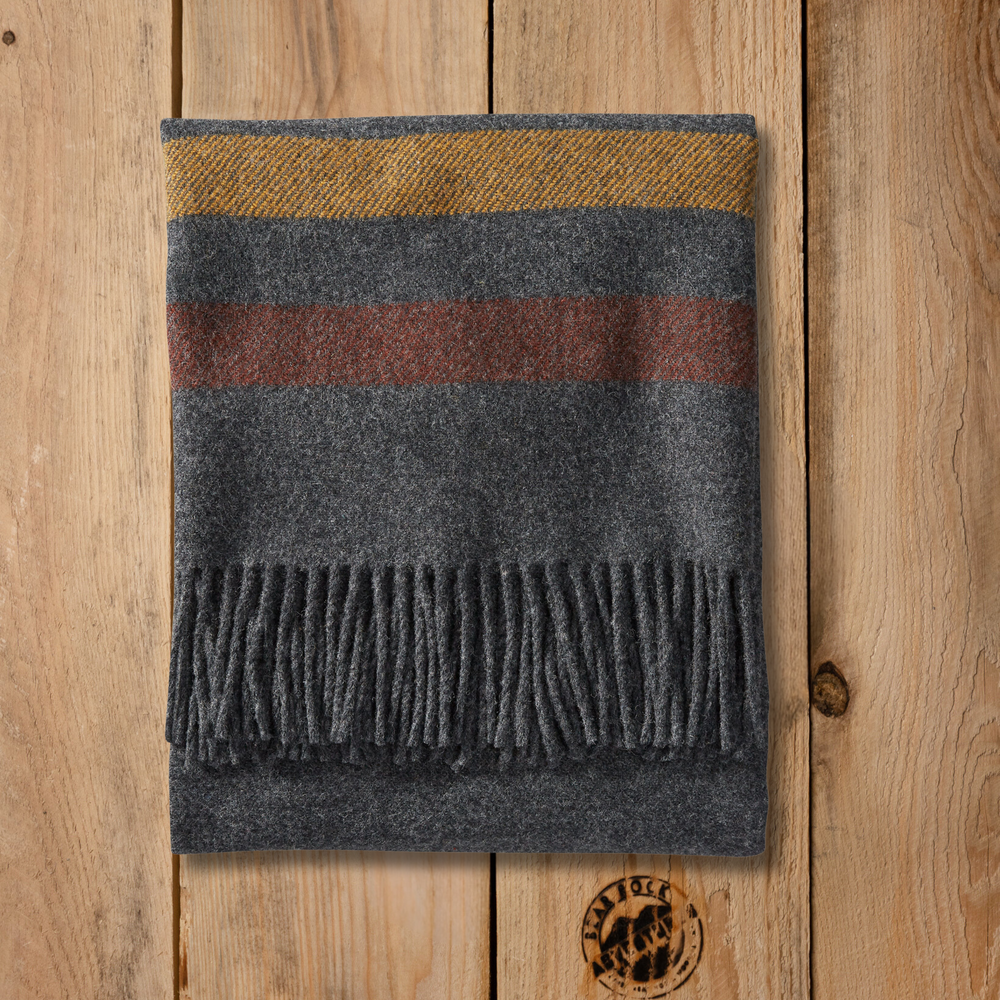 Pendleton Eco-Wise Wool Throw Oxford Stripe