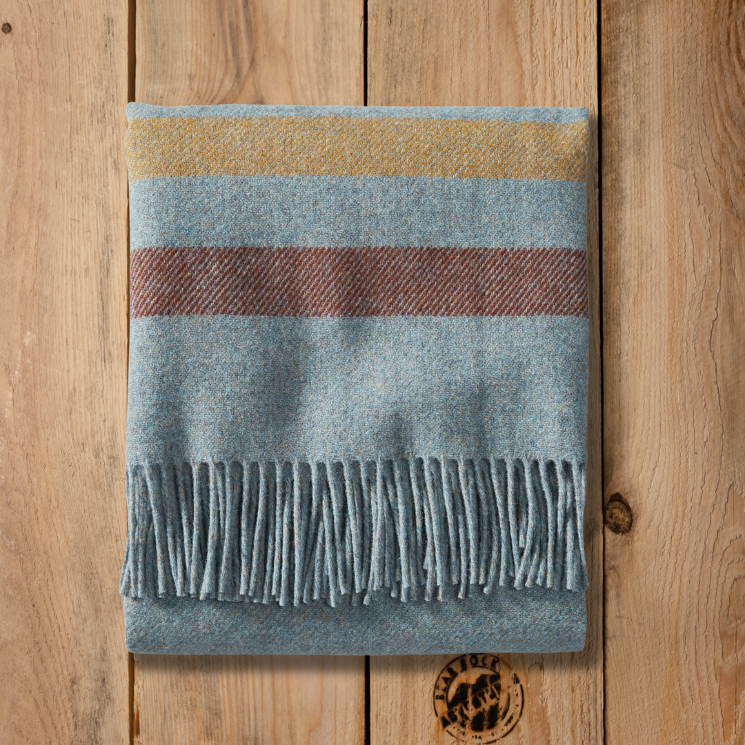 Pendleton Eco-Wise Wool Throw Shale Stripe