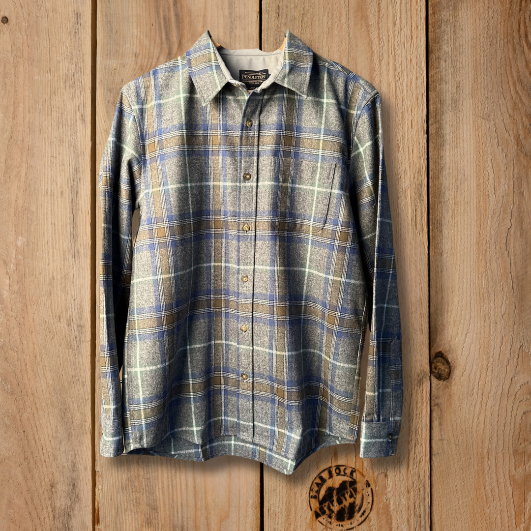 Pendleton Lodge Shirt Grey Mix Plaid