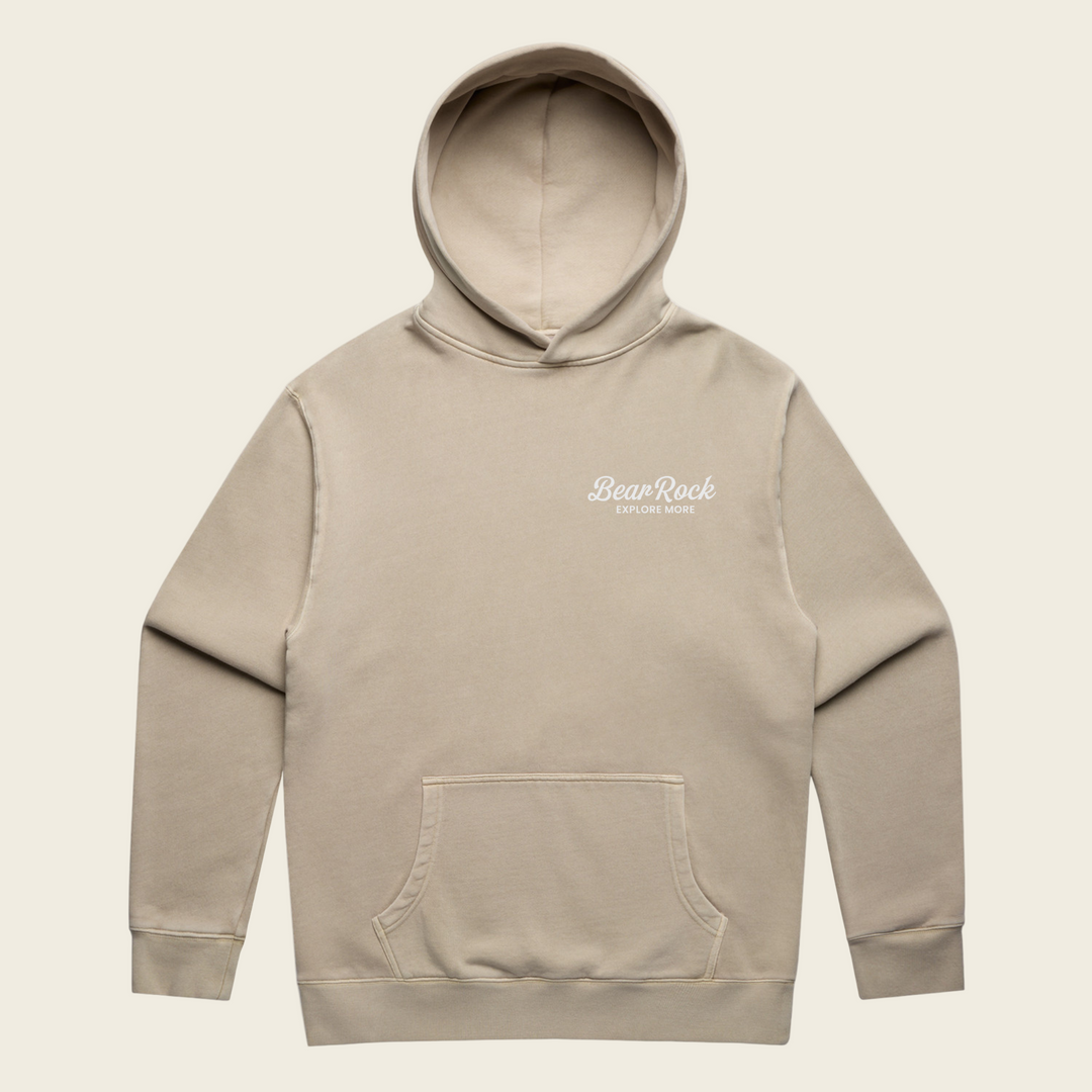 Bear Rock Premium | ATV Pittsburg NH Hoodie Faded Taupe Front