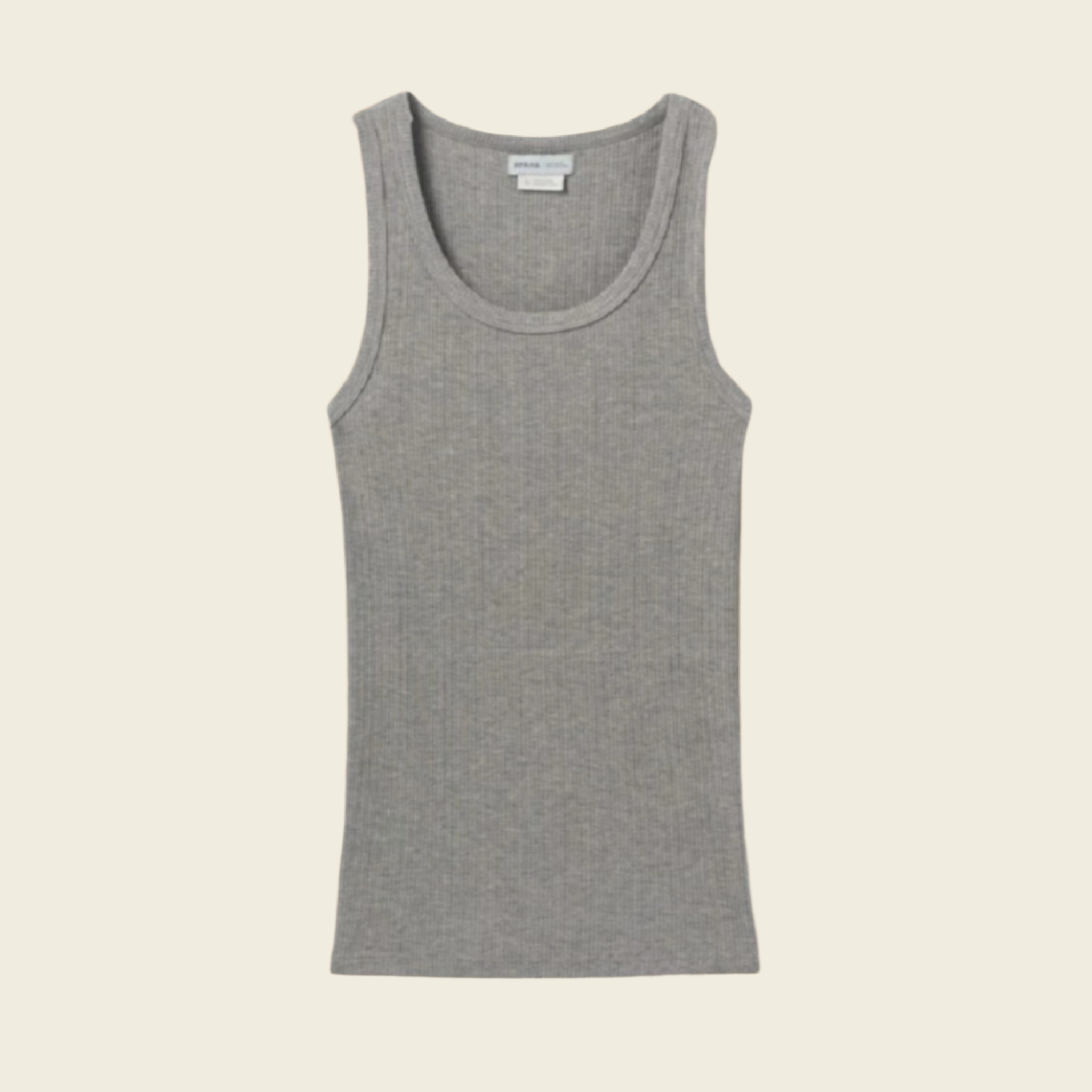 Prana W's Foundation Rib Tank heather grey