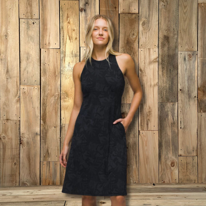 Prana W's Jewel Lake Summer Dress | Charcoal Seaside