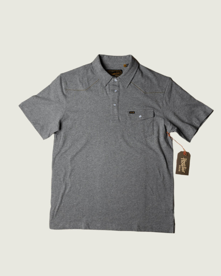 Howler Bros Ranchero Polo Deep Grey Heather