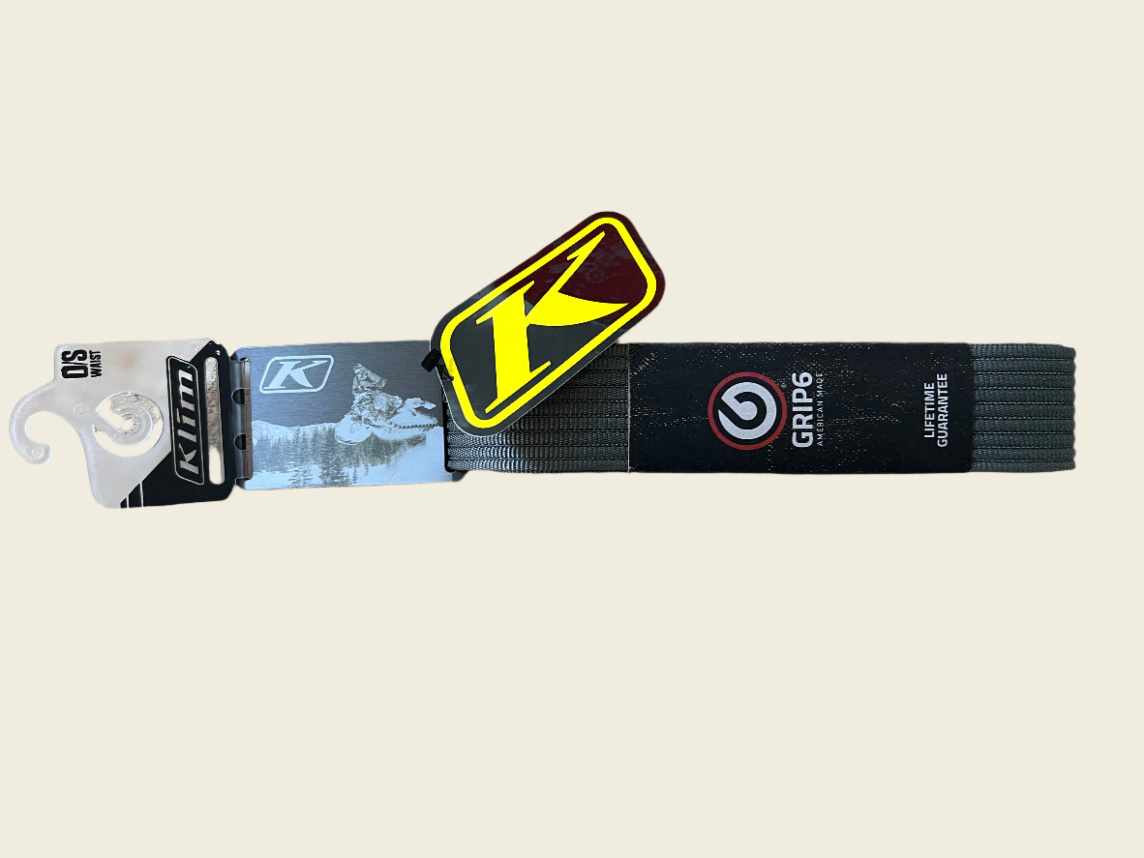 Klim Redline Web Belt Gray Snow