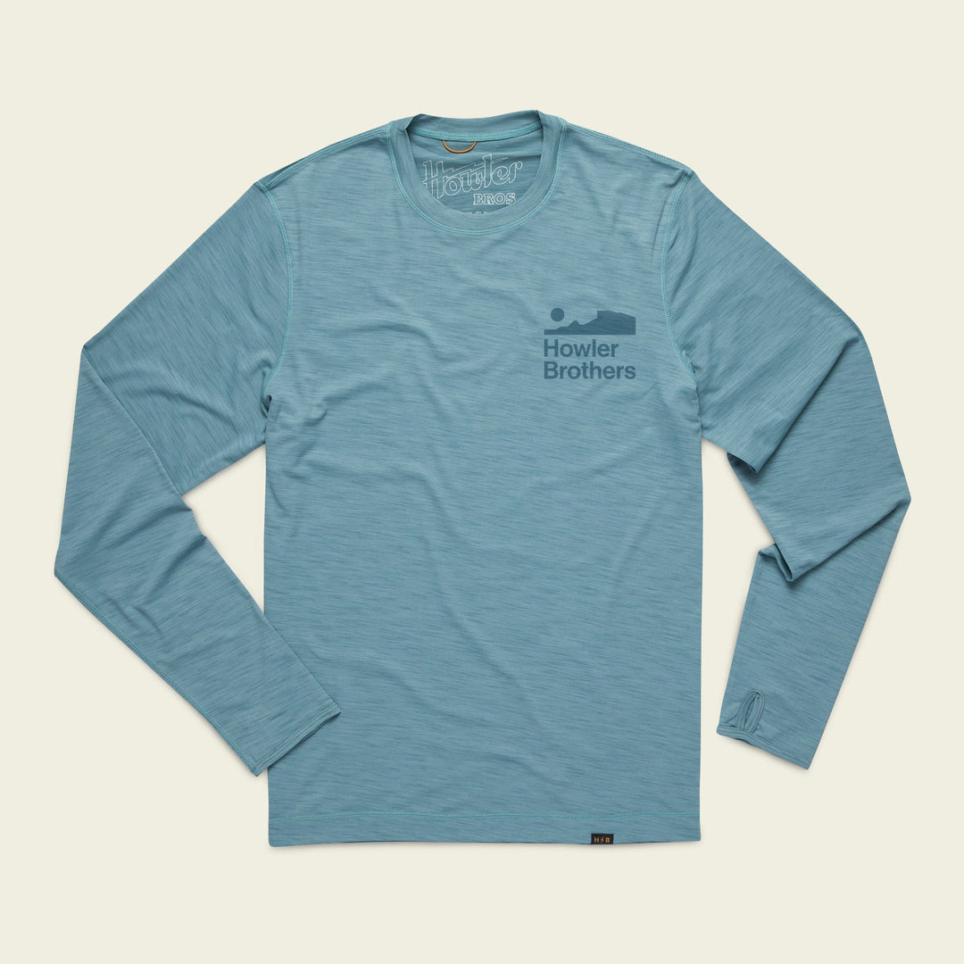 Howler Brothers HB Tech T Longsleeve | Smoked Blue