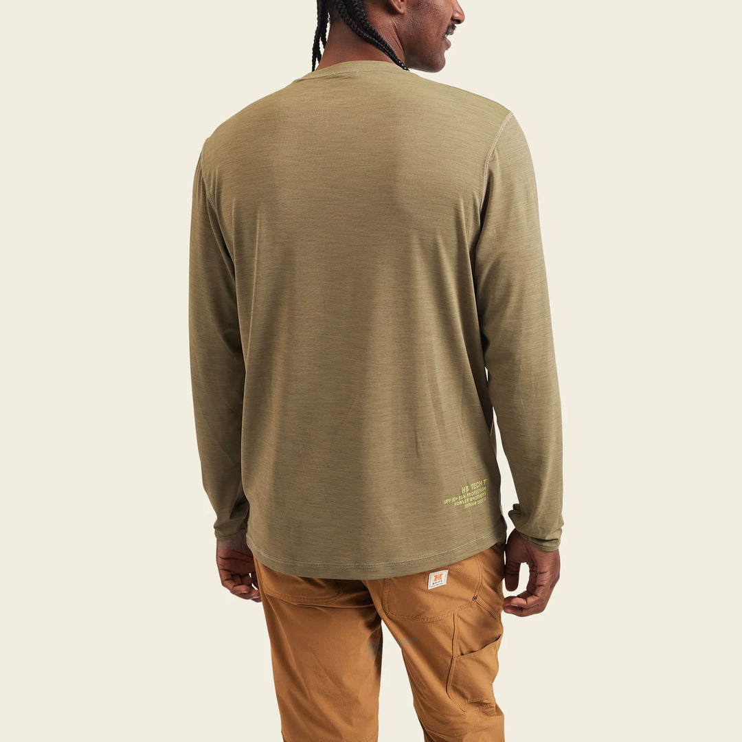 Howler Brothers HB Tech T Longsleeve | Faded Olive