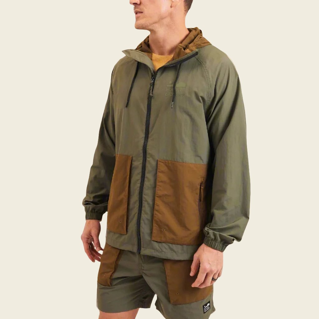 Howler Bros Seabreacher Jacket | Oregano Teak Model Front