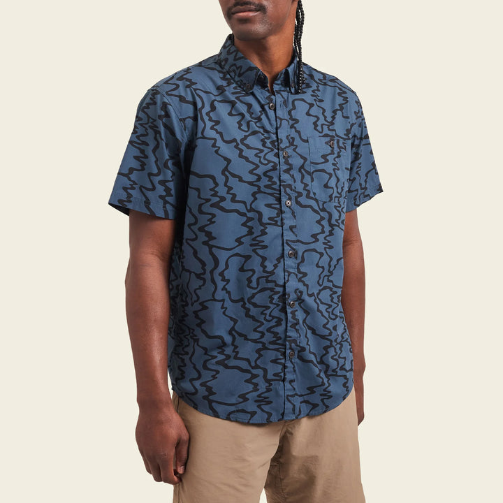 Howler Brothers Mansfield Shirt | Motion Ocean Oil Slick