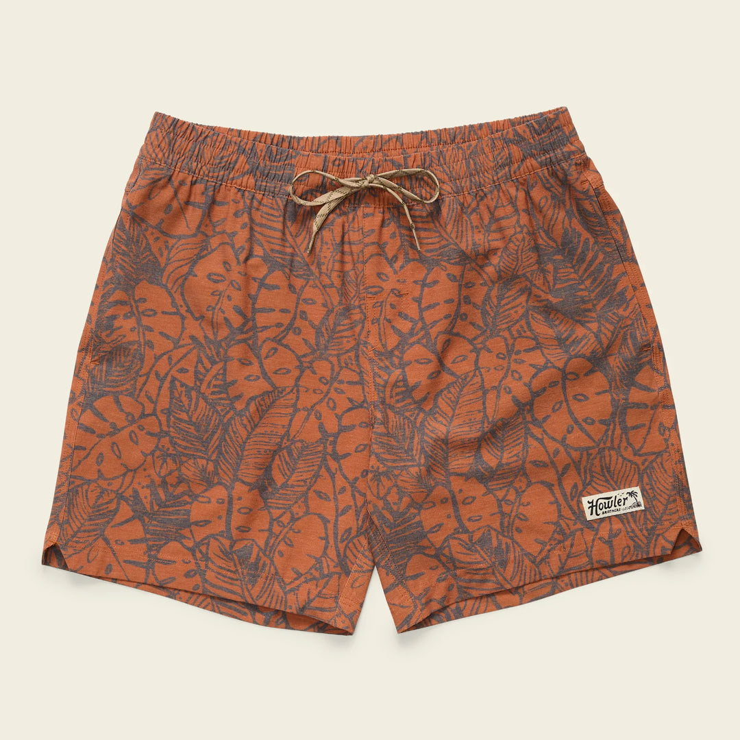 Howler Brothers Deep Set Boardshorts 17" | Leafy Lithographs : Adobe