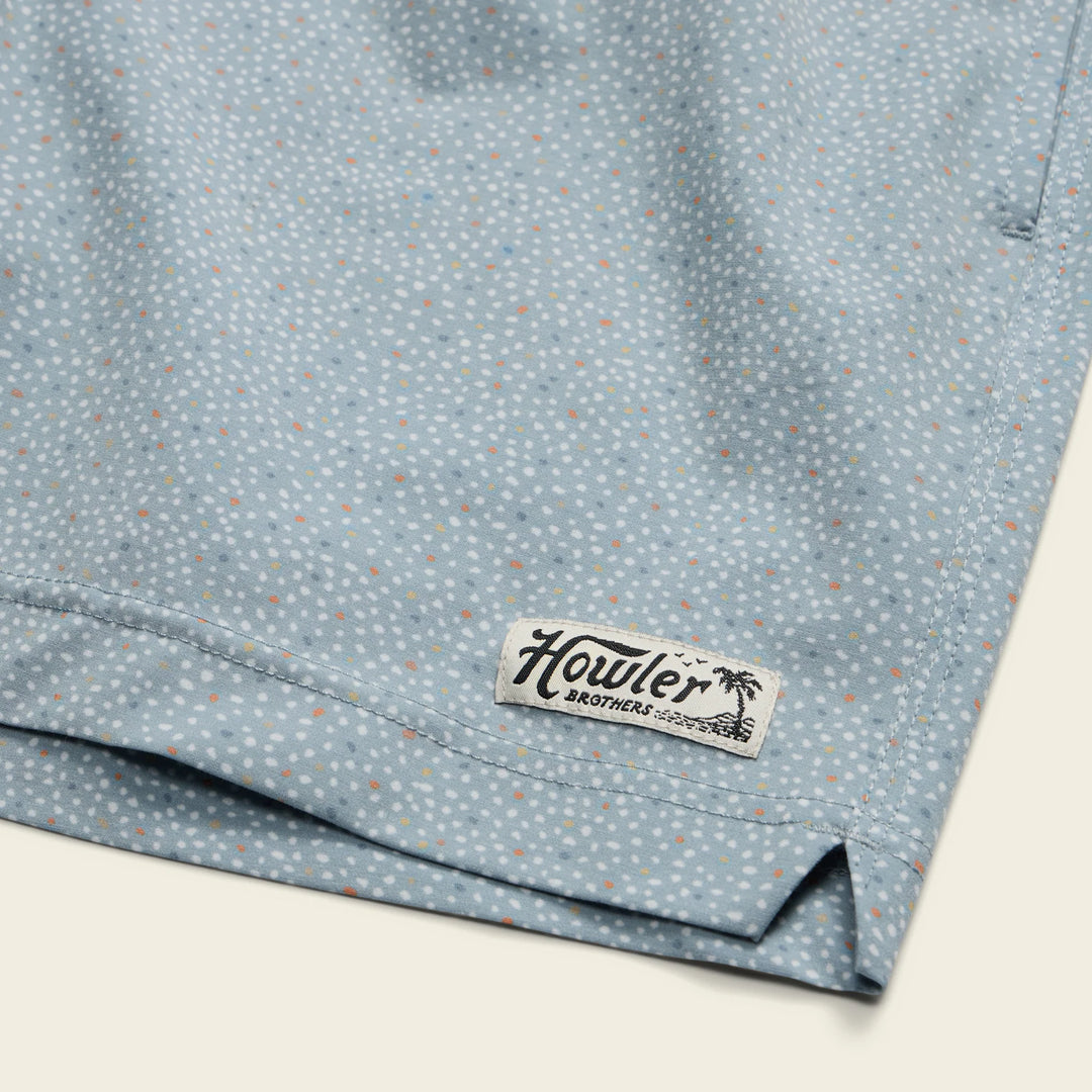 Howler Brothers Deep Set Boardshorts 17" | Lotsa Dots : Pool Blue