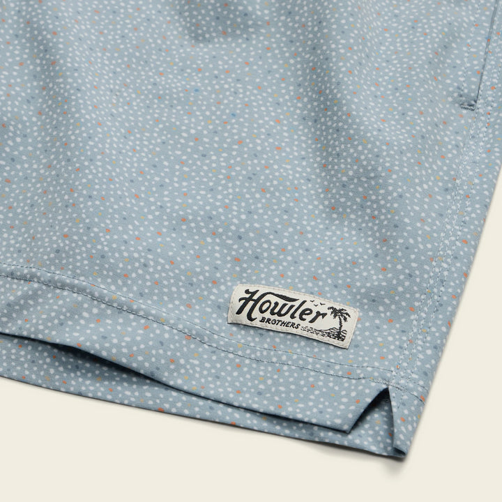 Howler Brothers Deep Set Boardshorts 17" | Lotsa Dots : Pool Blue