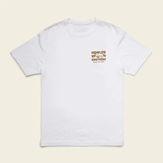 Howler Brothers Flocka Seagulls Cotton T-Shirt | Vintage White