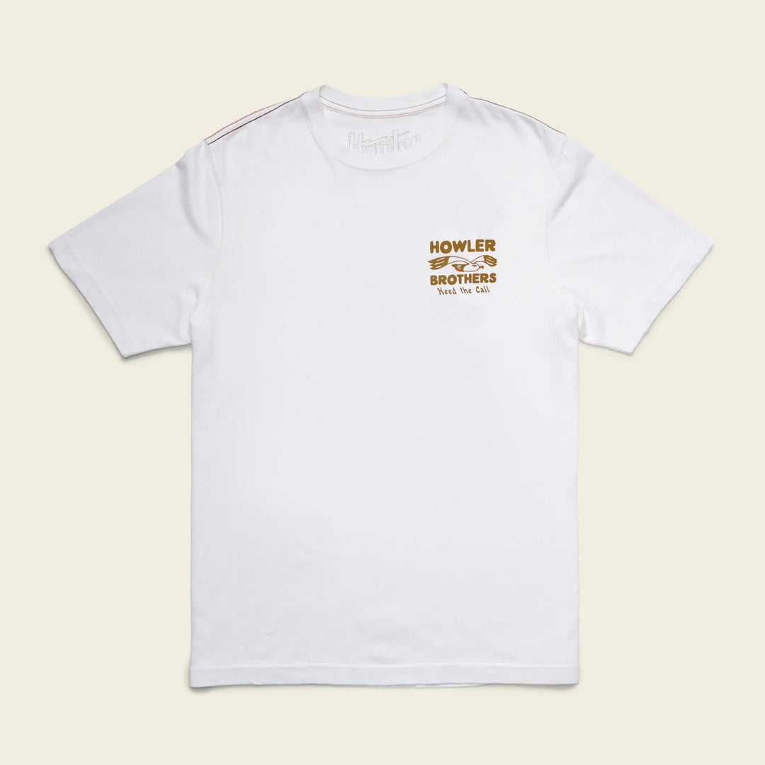 Howler Brothers Flocka Seagulls Cotton T-Shirt | Vintage White