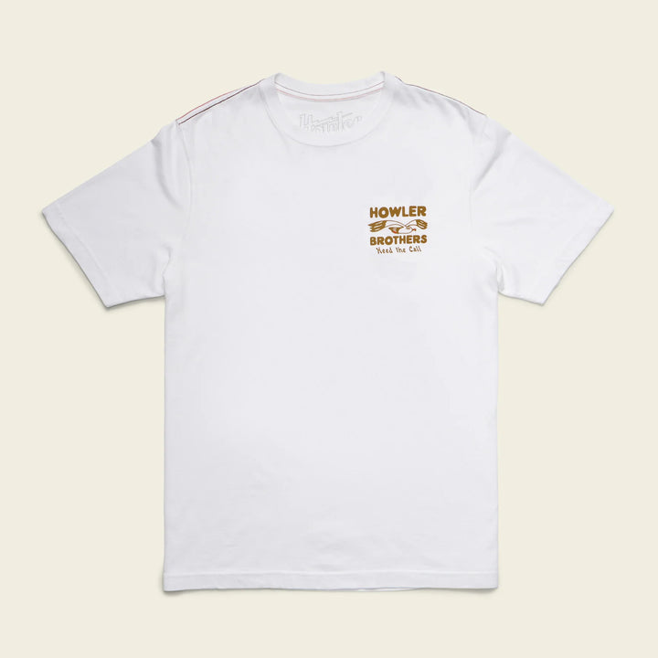 Howler Brothers Flocka Seagulls Cotton T-Shirt | Vintage White